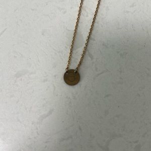 Brass “S” necklace